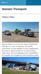 Mobile Screenshot of hansentransport.com